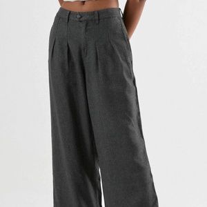Afends Gray Darcy Hemp Pleated Pants
